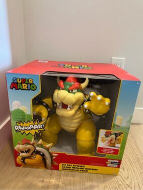 12-Inch Super Mario Big Bad Bowser Figure - Yellow, Green, Red